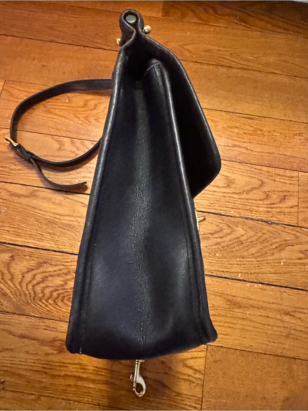 Vintage Coach Willis Crossbody Bag Black 9927 USA made - Picture 6 of 9